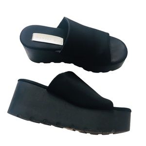 Madden Girl Shelbie black sandals platform size 7.5